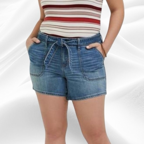 torrid Pants - Torrid Utility Short Sardegna, 10,‎ NWT 34X4.5 Jean Belted
